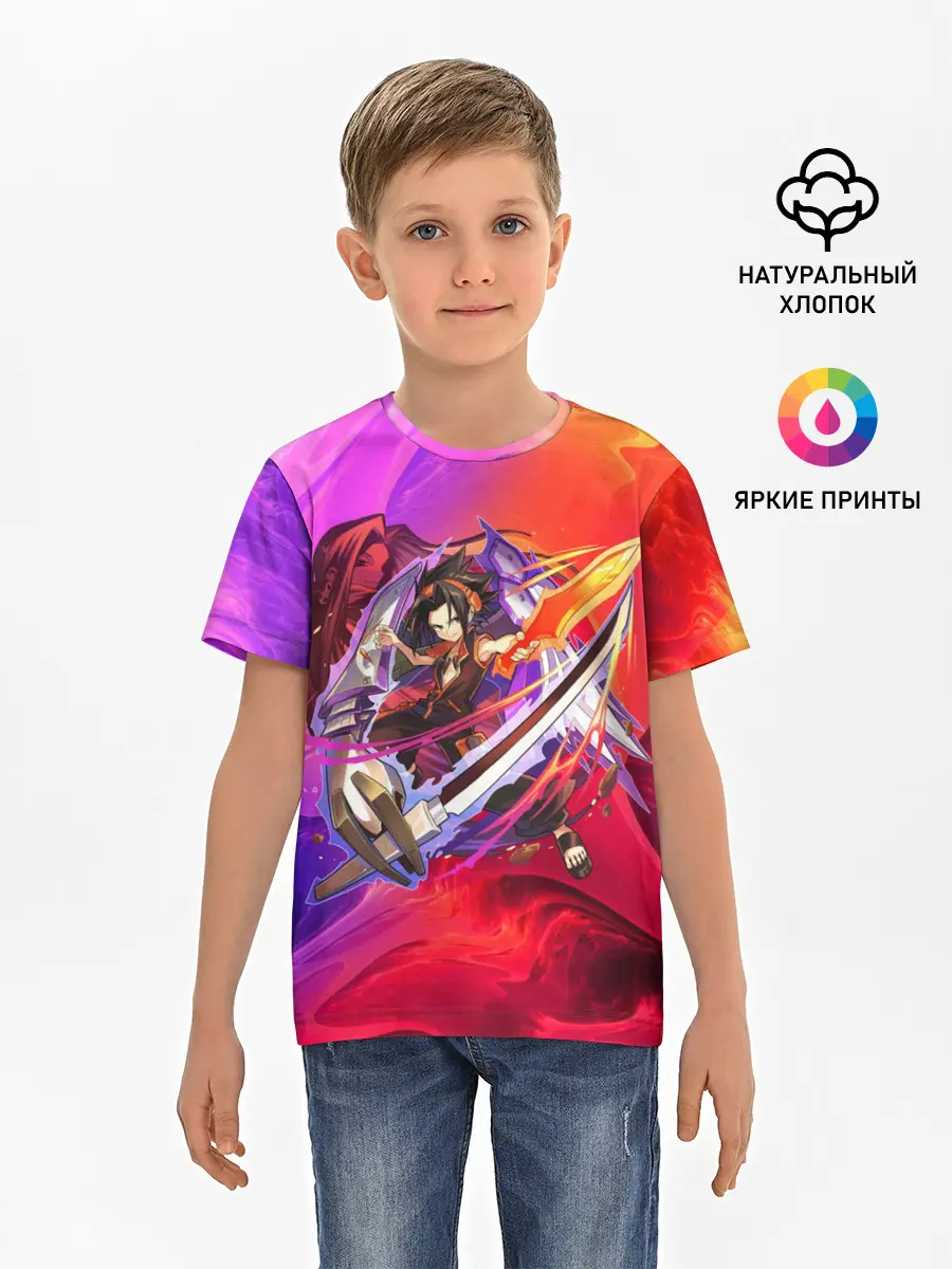 Детская базовая футболка / Шаман Кинг | Йо Асакура