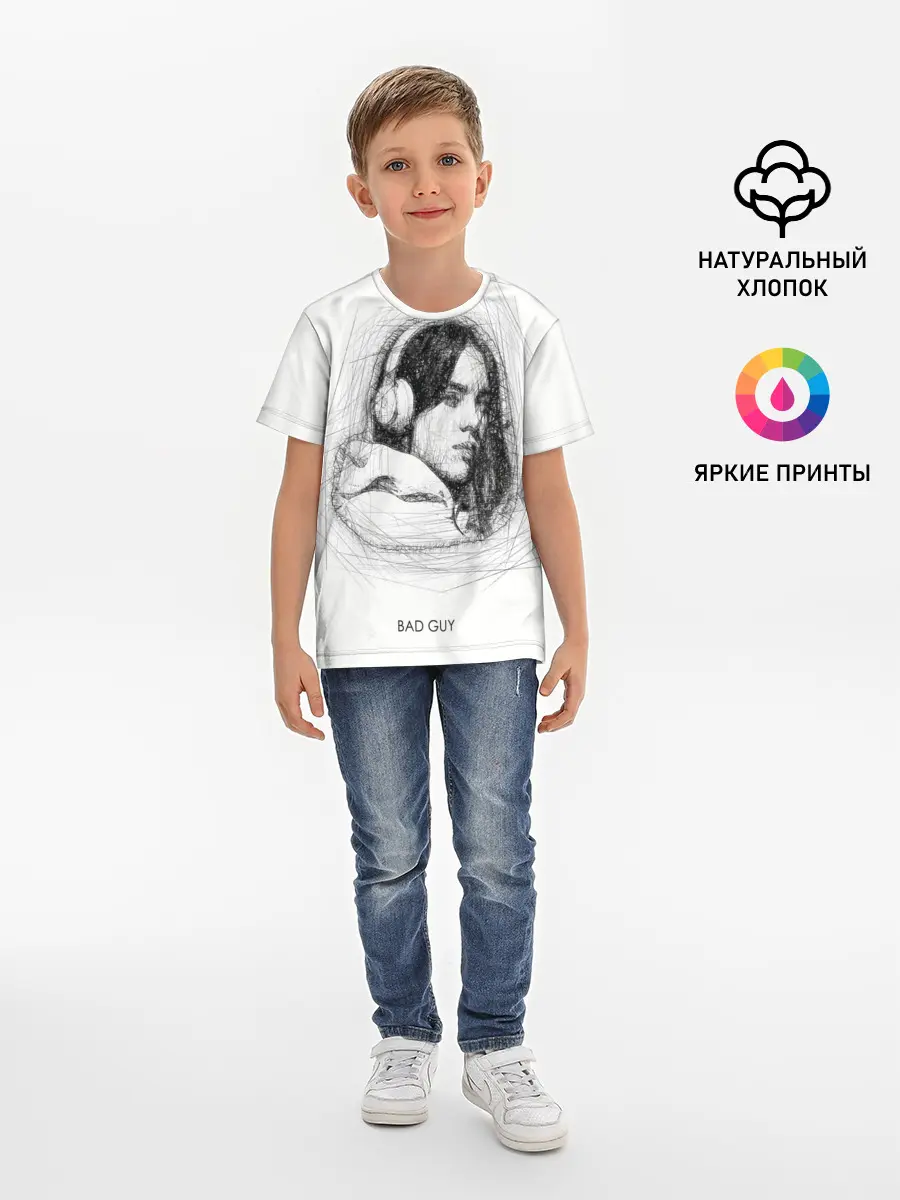 Детская базовая футболка / Billie Eilish
