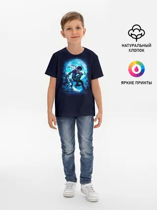 Детская базовая футболка / Ябоку при свете Луны