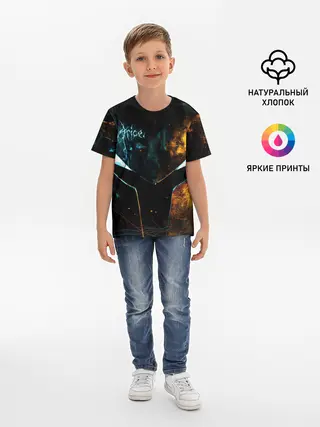 Детская базовая футболка / Поднятие уровня в одиночку