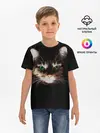 Детская базовая футболка / Зеленоглазый кот