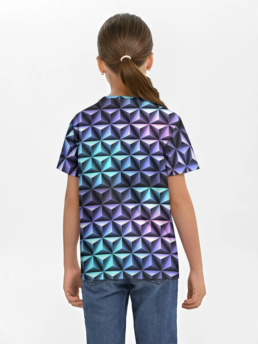 Детская базовая футболка / НЕОНОВАЯ СТАЛЬ