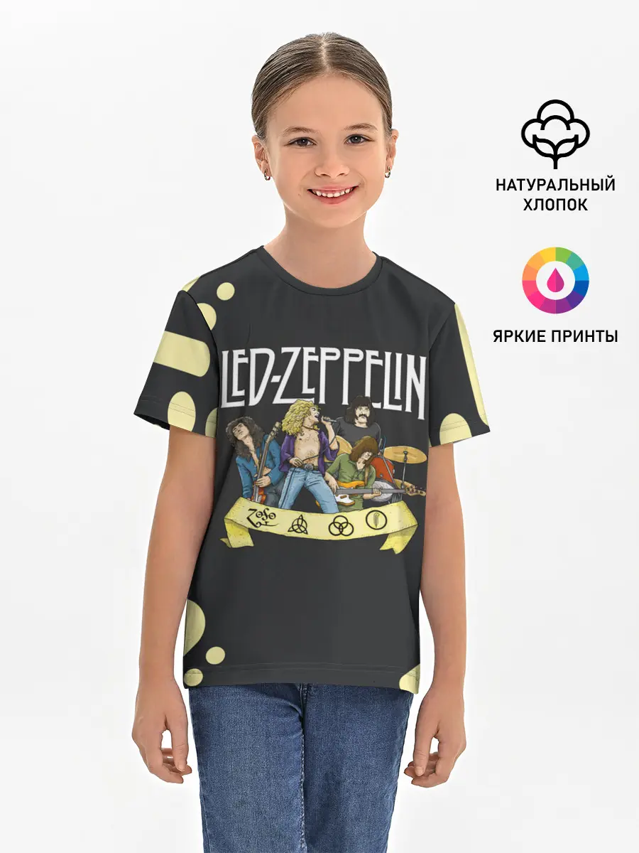 Детская базовая футболка / LED ZEPPELIN | ЛЕД ЗЕППЕЛИН