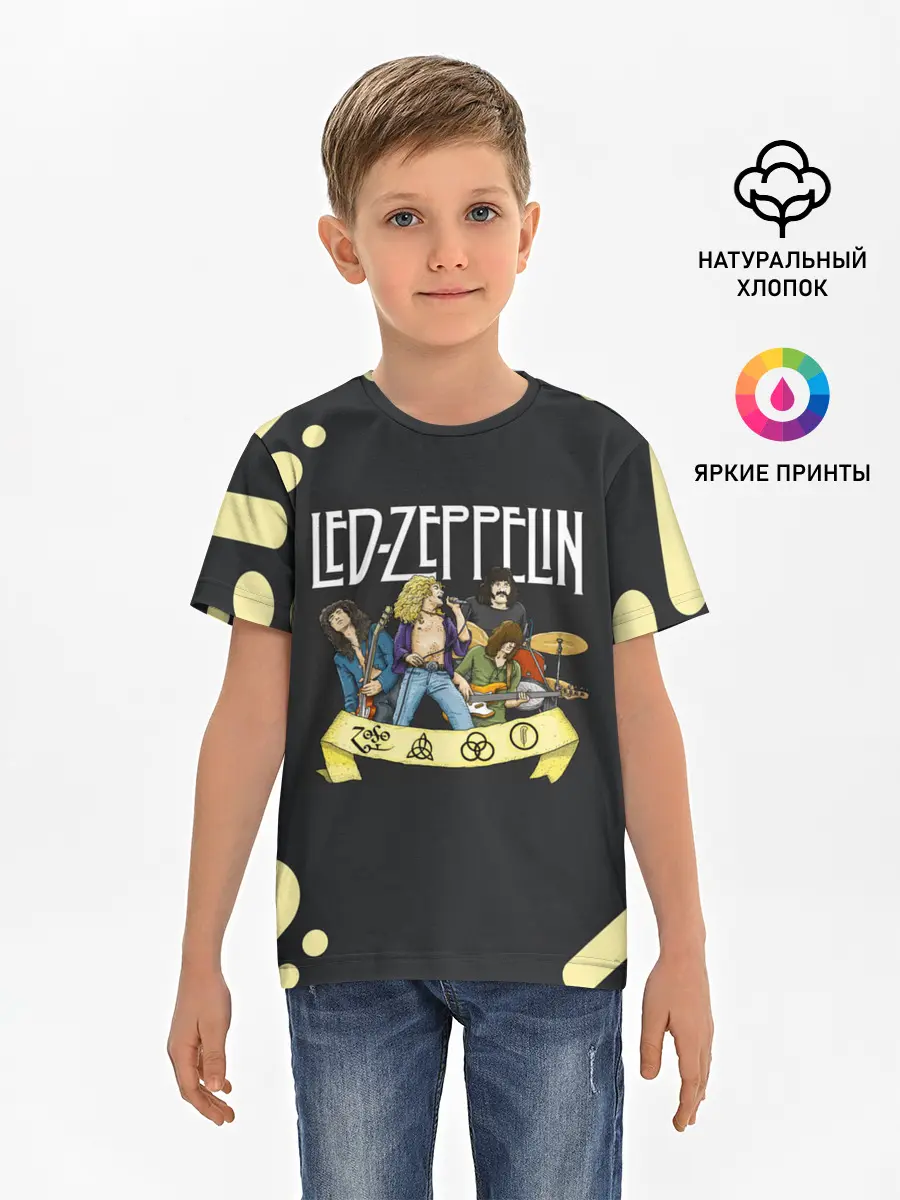 Детская базовая футболка / LED ZEPPELIN | ЛЕД ЗЕППЕЛИН