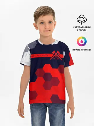 Детская базовая футболка / New World - Соты