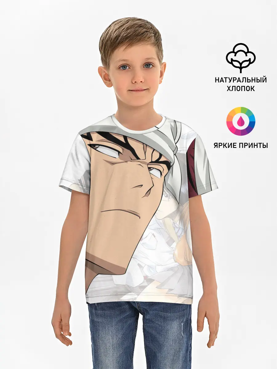 Детская базовая футболка / Bleach Anime Abarai Renji
