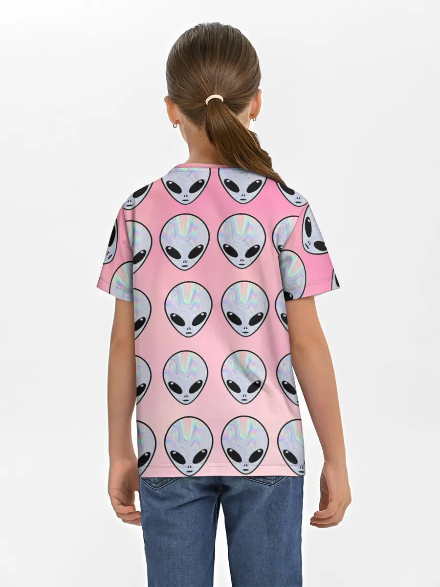 Детская базовая футболка / Гламурные пришельцы