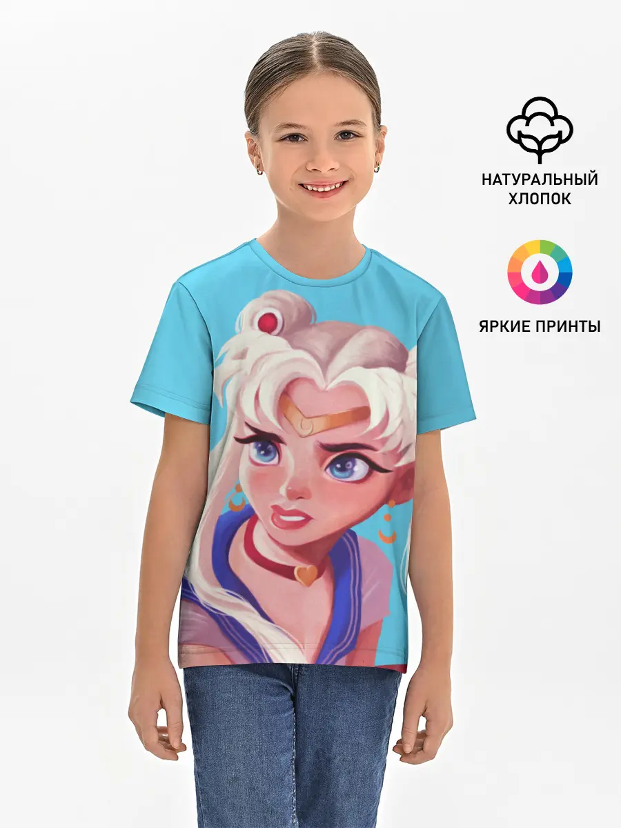 Детская базовая футболка / Sailor Moon | Сейлор Мун