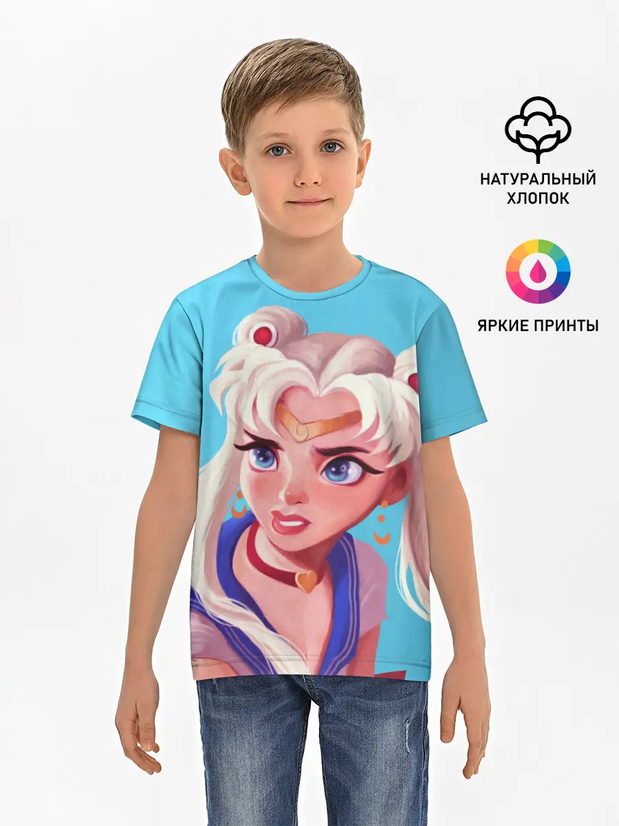 Детская базовая футболка / Sailor Moon | Сейлор Мун