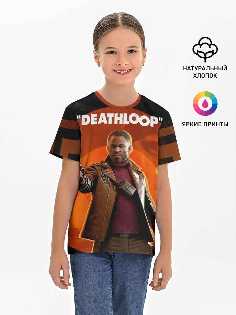 Детская базовая футболка / Кольт на фоне Джулианны