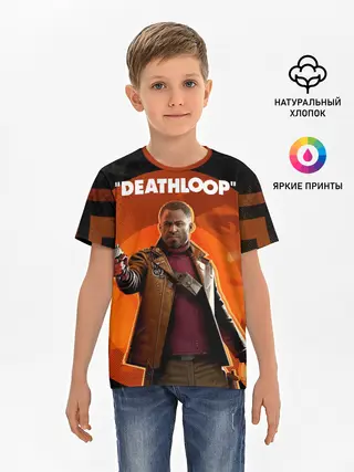 Детская базовая футболка / Кольт на фоне Джулианны