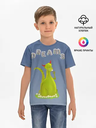 Детская базовая футболка / Dragon Dreams