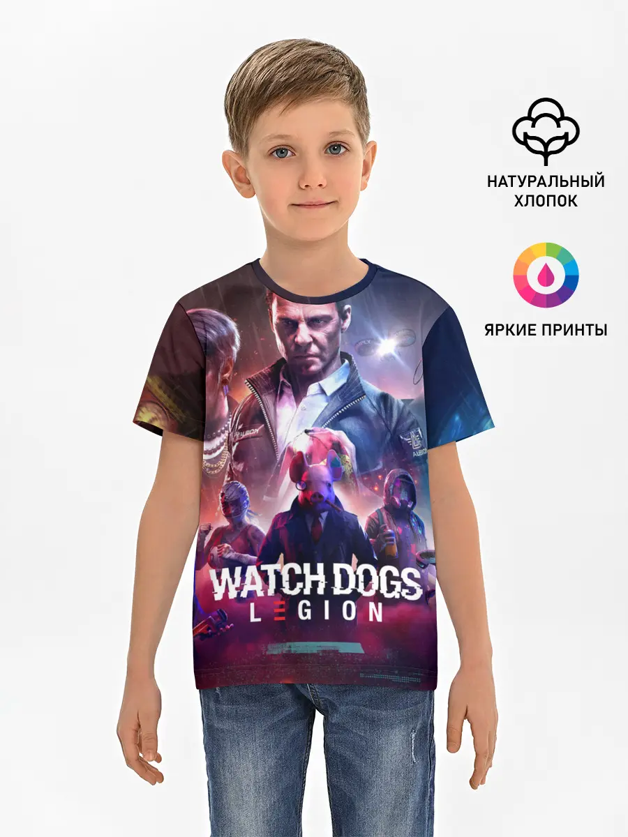 Детская базовая футболка / WATCH DOGS:LEGION