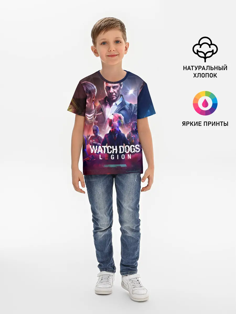 Детская базовая футболка / WATCH DOGS:LEGION
