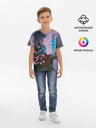 Детская базовая футболка / Тёмная душа