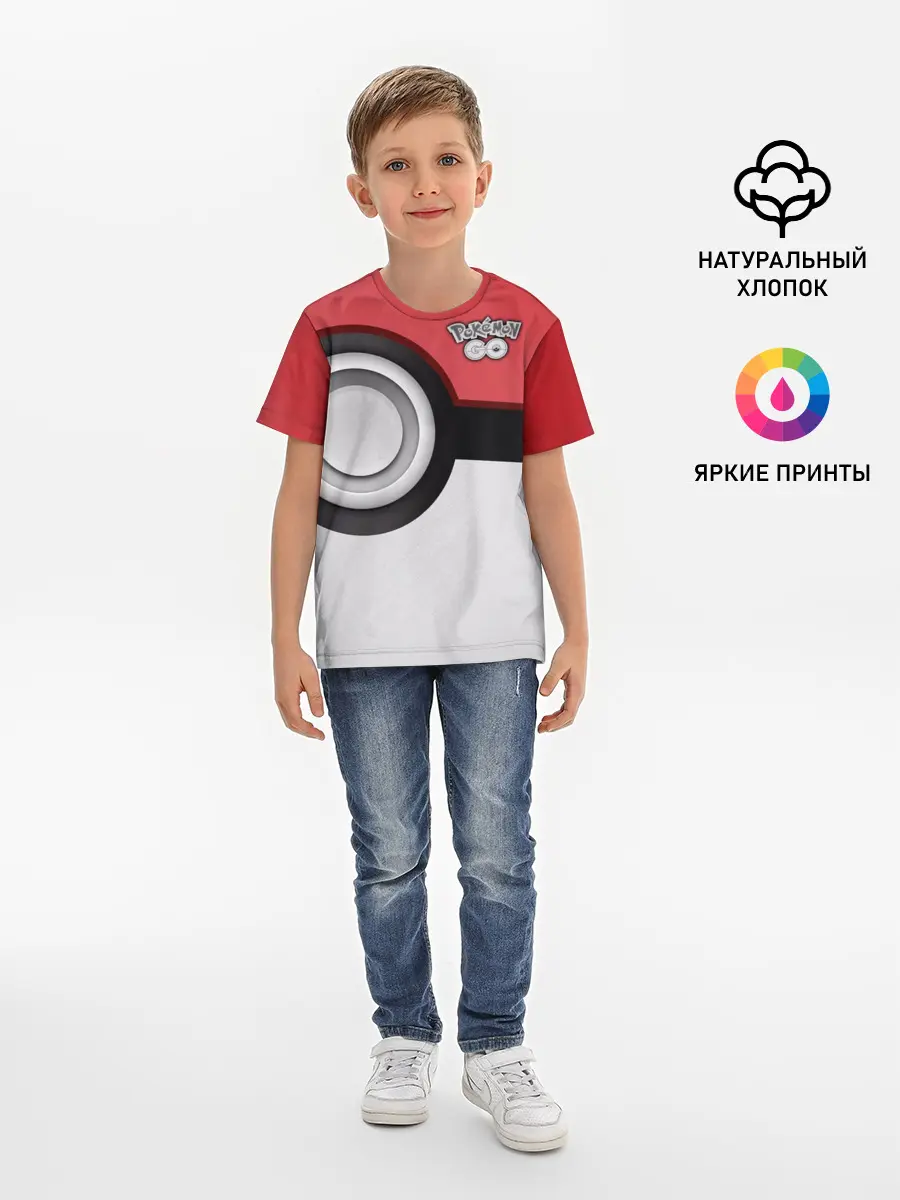 Детская базовая футболка / Pokemon GO