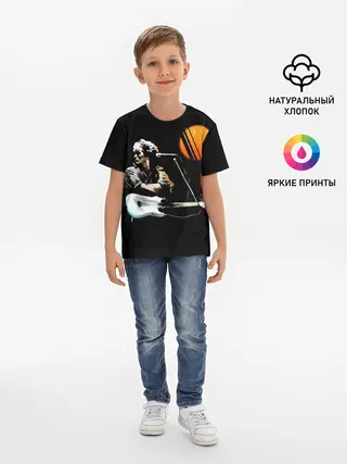 Детская базовая футболка / Цой | Звезда по имени Cолнце