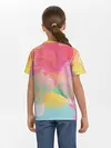 Детская базовая футболка / Радужная акварель