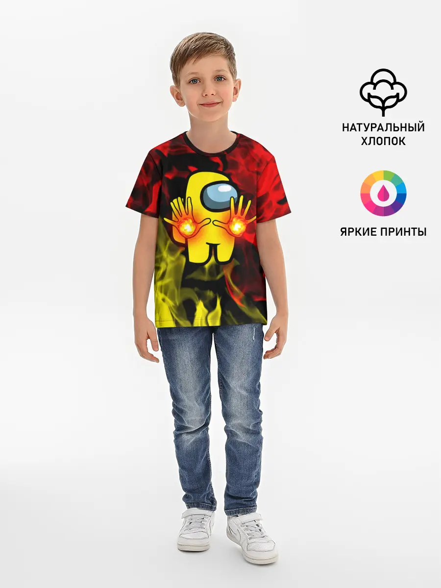 Детская базовая футболка / Маг огня Among us