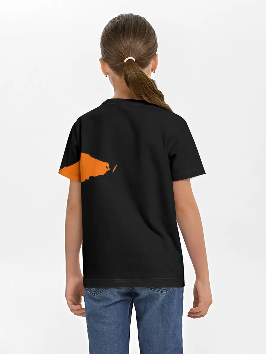 Детская базовая футболка / Сайтама образ в силуэте One Punch-Man