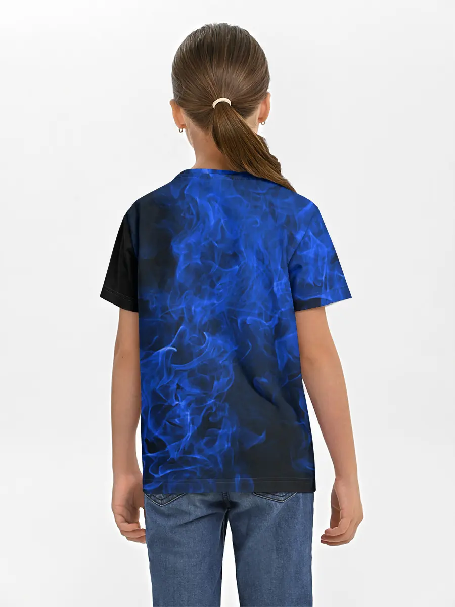 Детская базовая футболка / Blue Fire
