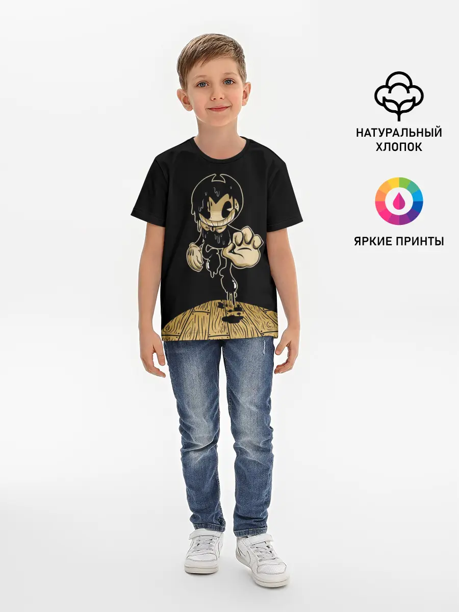 Детская базовая футболка / Bendy and the ink machine