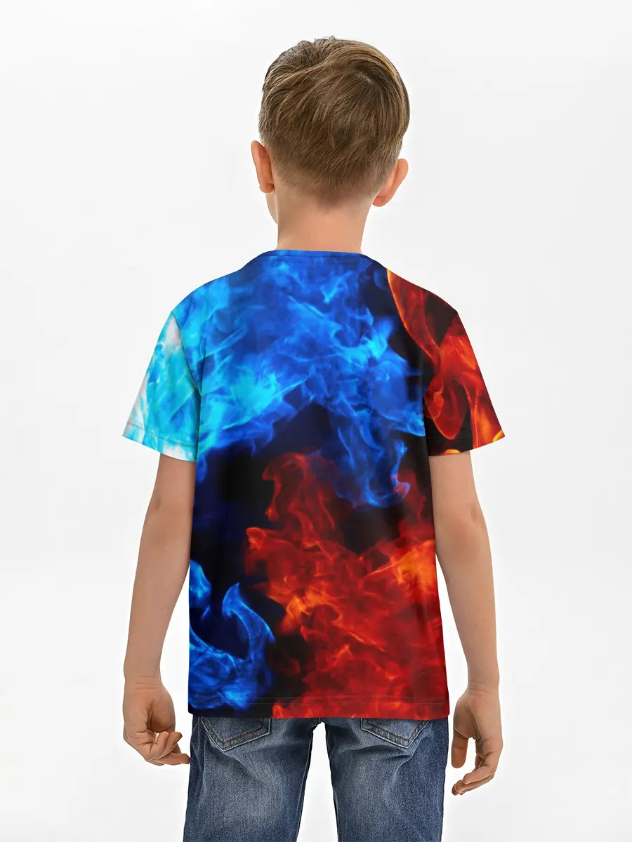 Детская базовая футболка / Битва огней