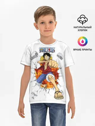 Детская базовая футболка / Луффи One Piece. Большой куш