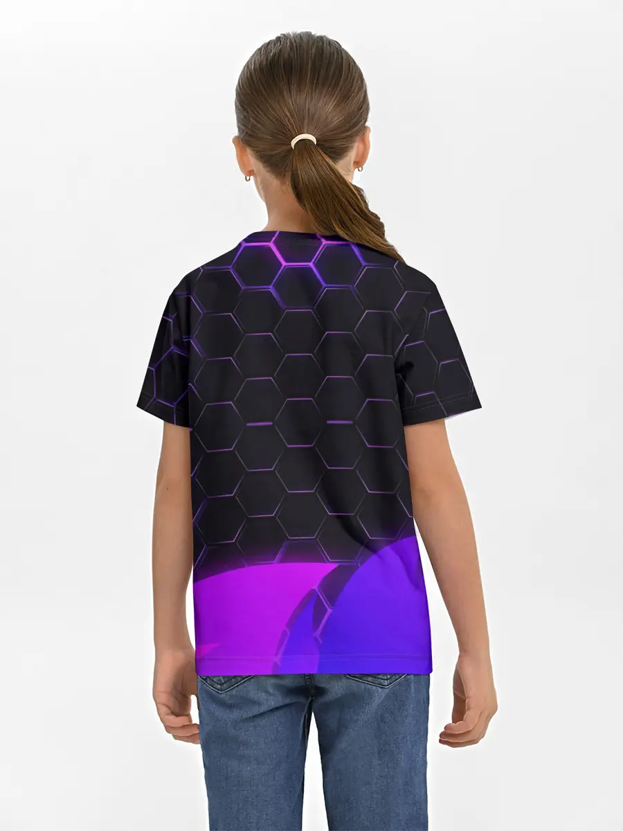 Детская базовая футболка / Geometry Dash