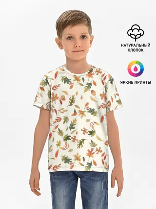 Детская базовая футболка / Тёплая осень
