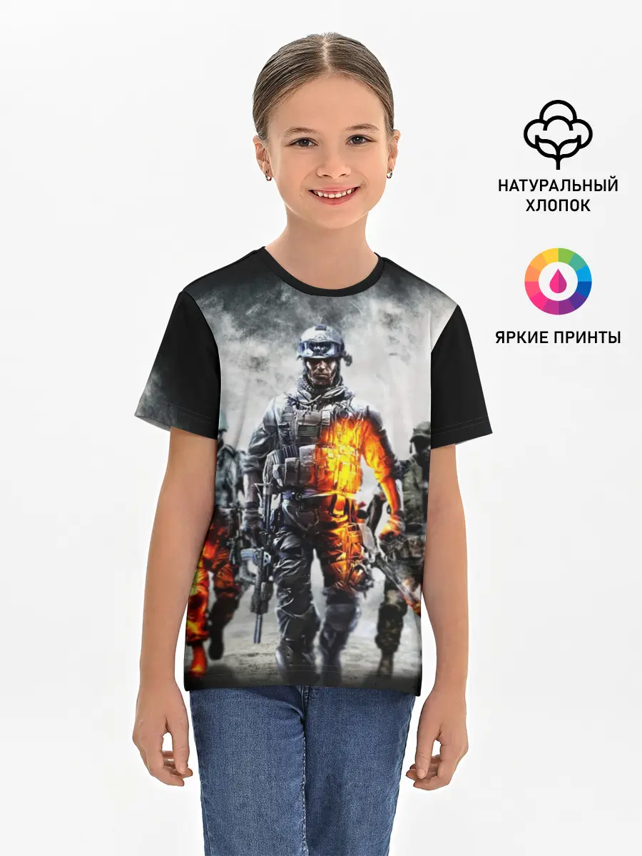 Детская базовая футболка / Battlefield | Батлфилд