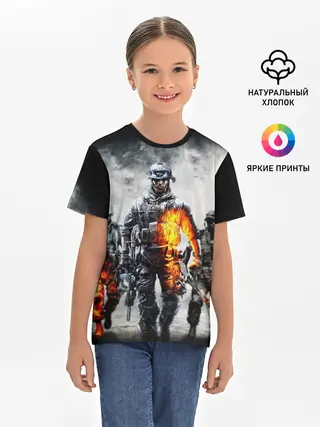 Детская базовая футболка / Battlefield | Батлфилд