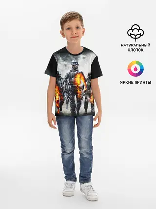 Детская базовая футболка / Battlefield | Батлфилд