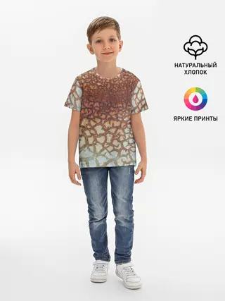 Детская базовая футболка / Пустынные Трещины