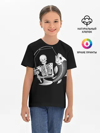 Детская базовая футболка / Fishing