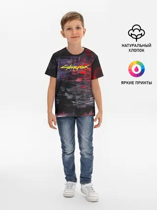 Детская базовая футболка / CyberPunk 2077