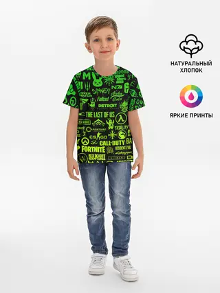 Детская базовая футболка / ЛОГОТИПЫ ИГР