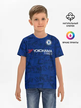 Детская базовая футболка / Chelsea home 19-20
