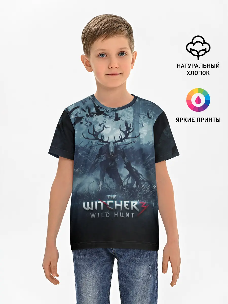 Детская базовая футболка / The witcher