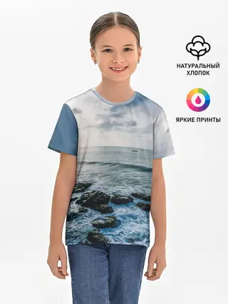 Детская базовая футболка / Море