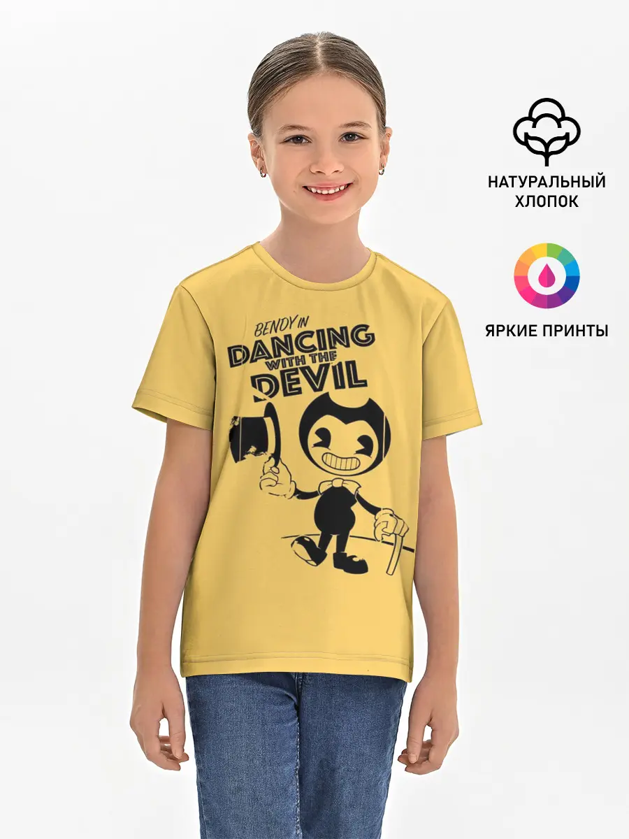 Детская базовая футболка / Bendy And The Ink Machine