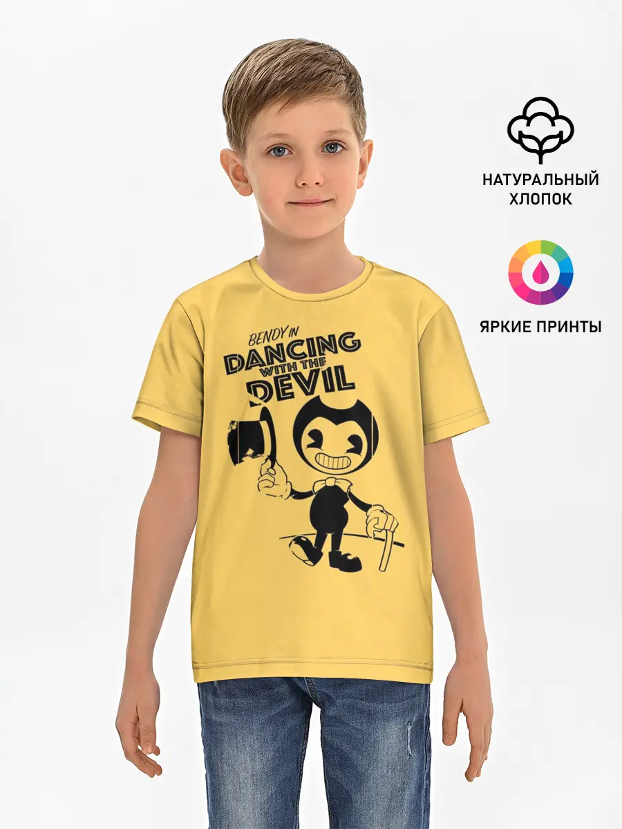 Детская базовая футболка / Bendy And The Ink Machine