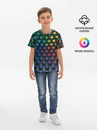 Детская базовая футболка / 3Д спектр