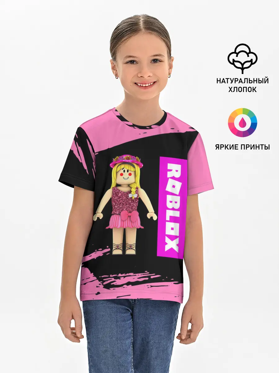 Детская базовая футболка / BARBIE | ROBLOX | РОБЛОКС