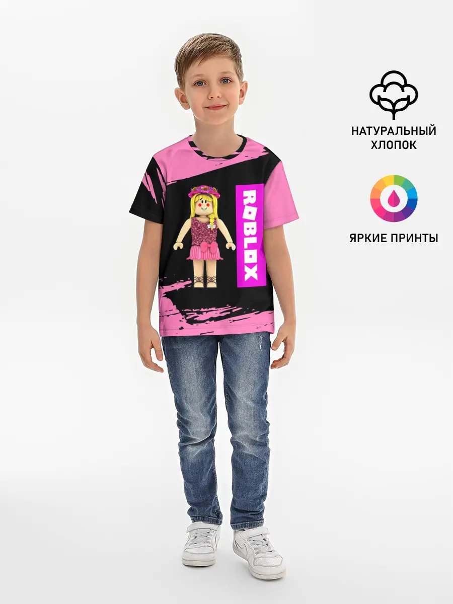 Детская базовая футболка / BARBIE | ROBLOX | РОБЛОКС