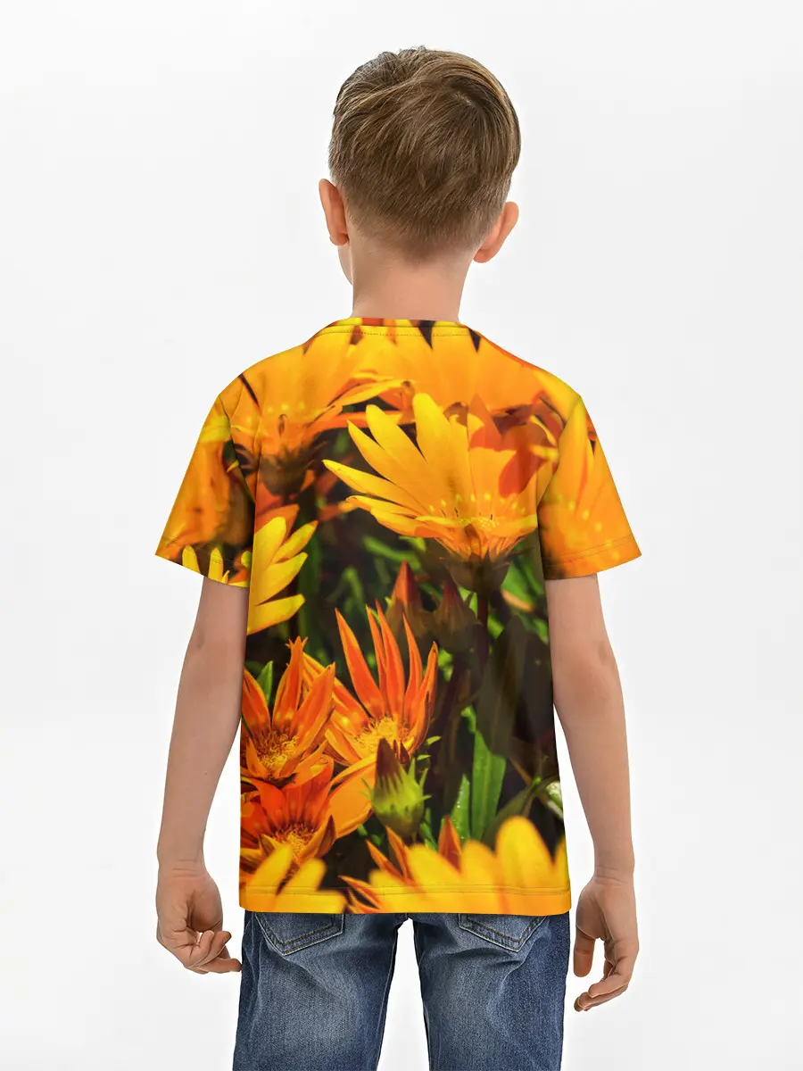Детская базовая футболка / Желтый цвет весны
