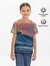 Детская базовая футболка / Закат над волной