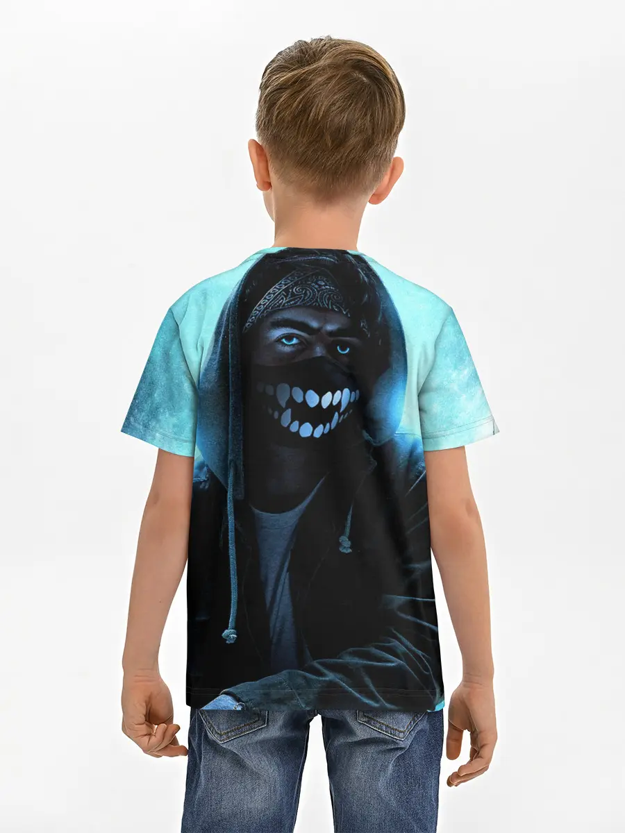 Детская базовая футболка / Парень в маске