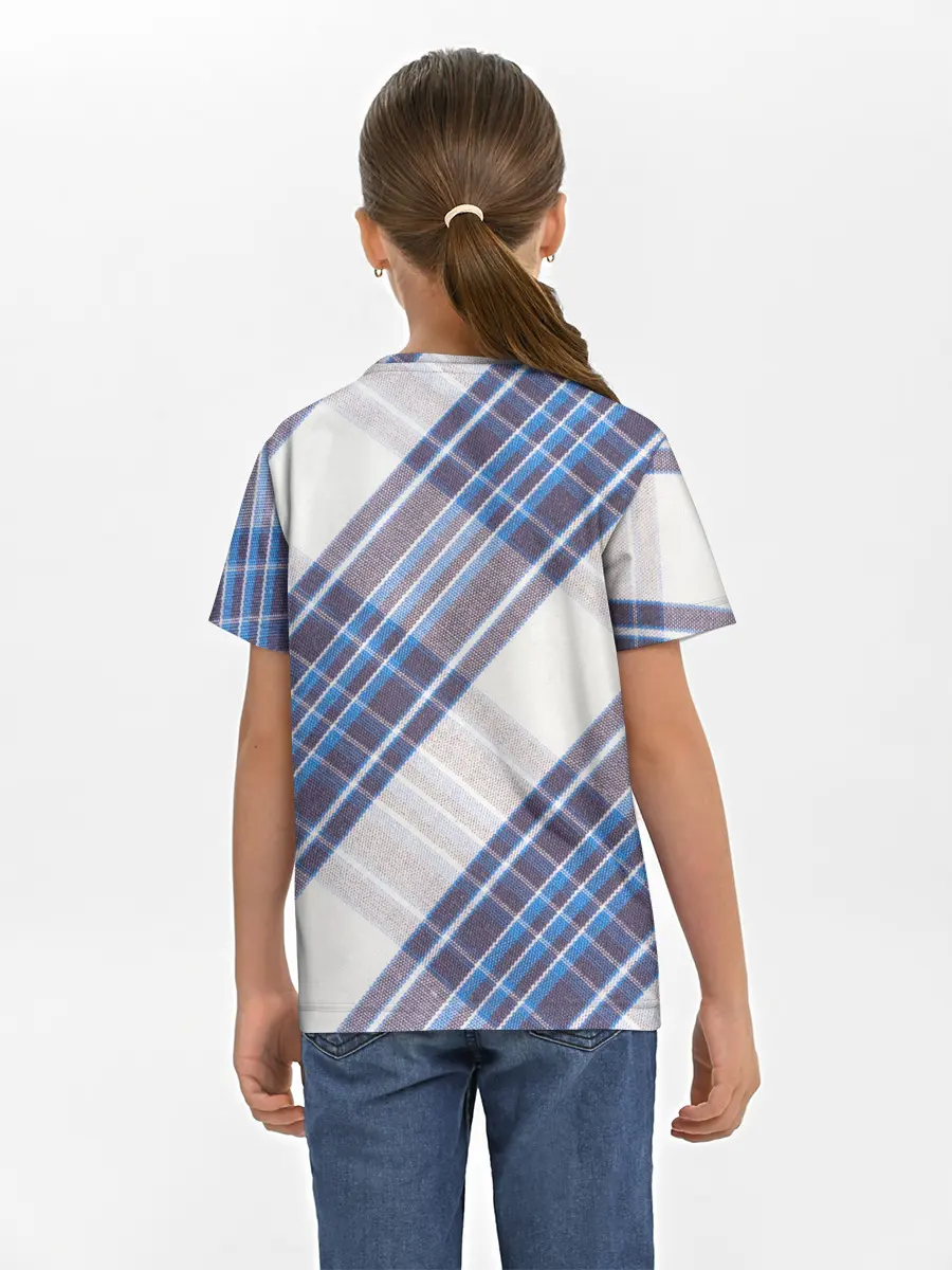 Детская базовая футболка / Шотландка | Scottish | Tartan