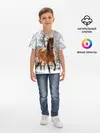 Детская базовая футболка / Конь и снег